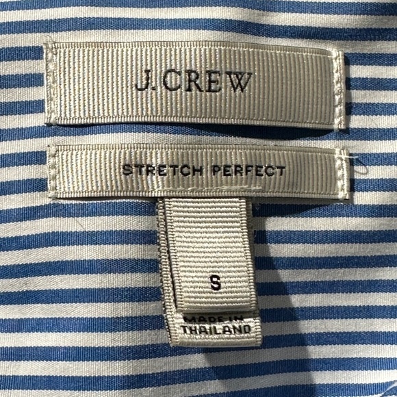 J. Crew Stretch Perfect *Like New* Stripe Shirt S - Picture 2 of 7